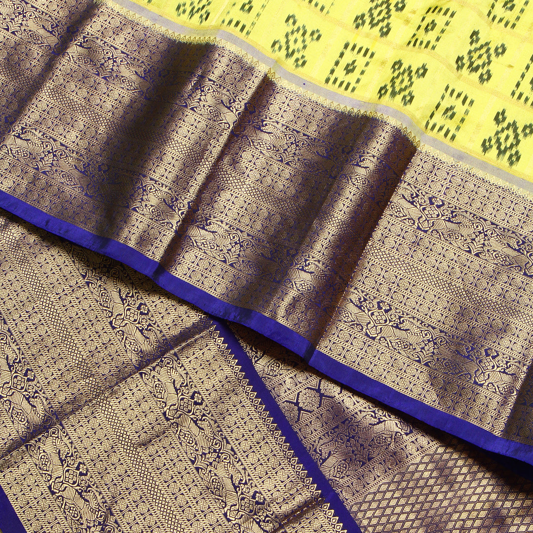 Kuberan Yellow Pochampally Silk Saree