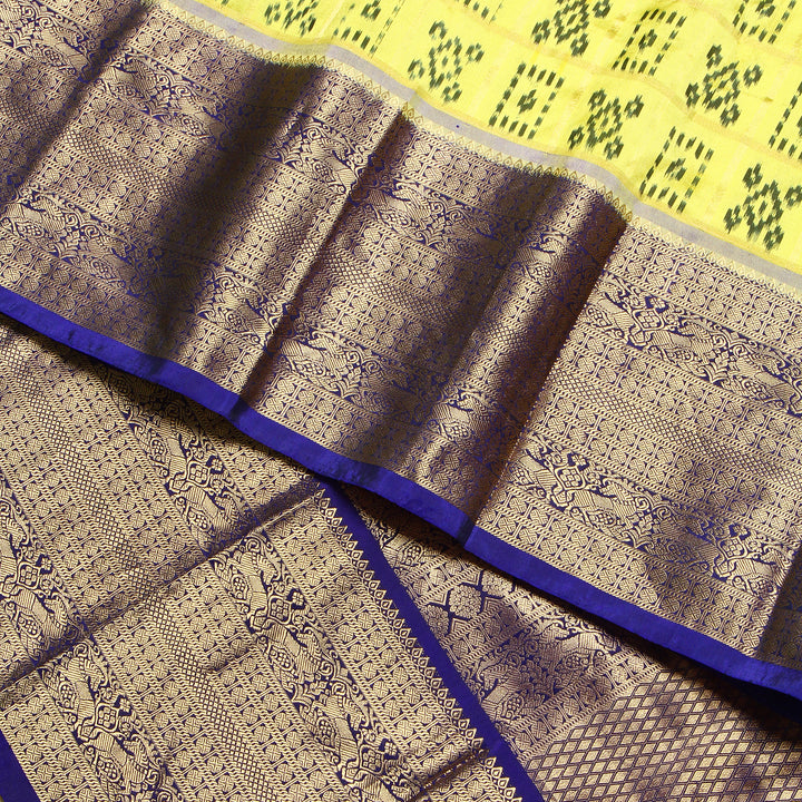 Kuberan Yellow Pochampally Silk Saree