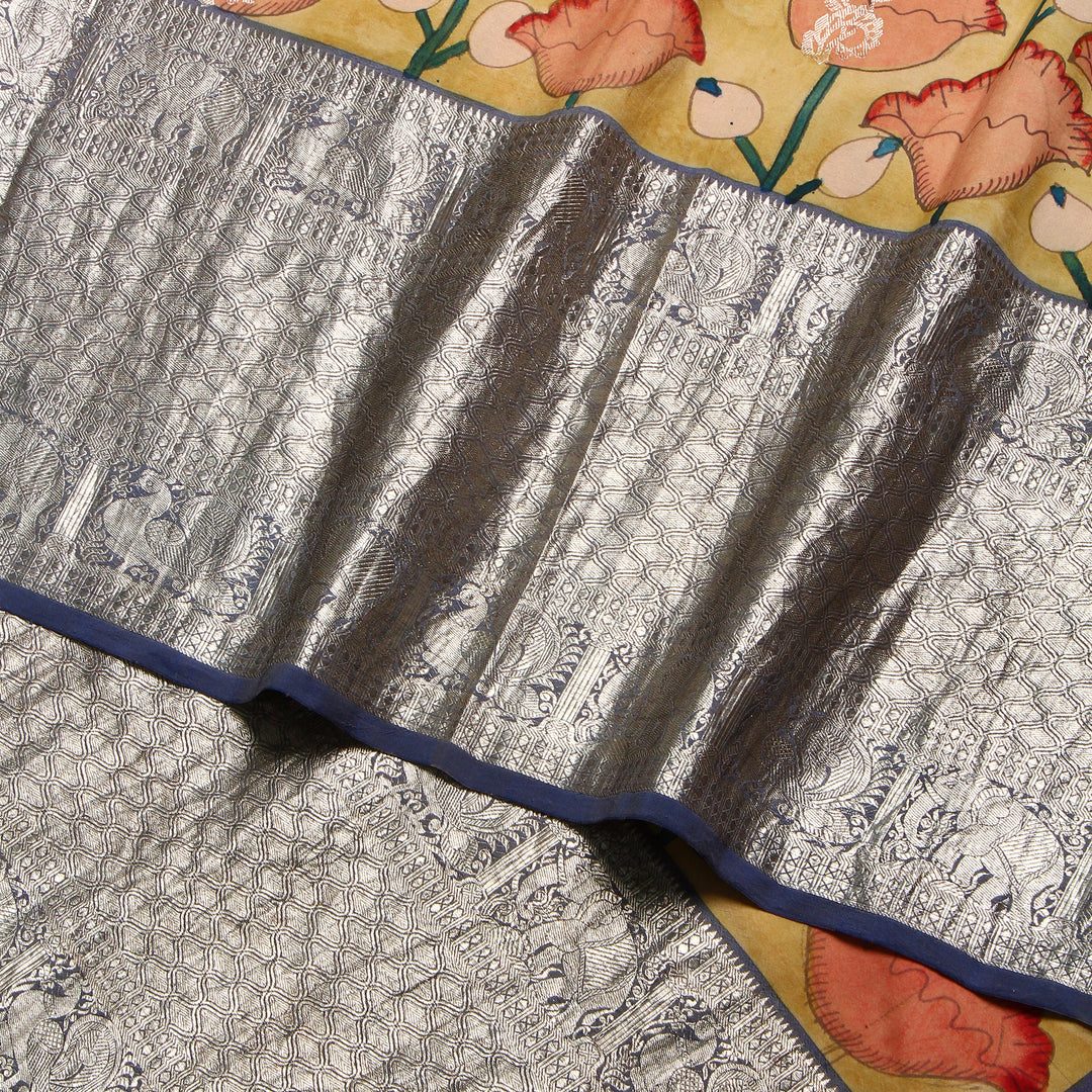 Kalamkari Kanchipuram Silk Saree