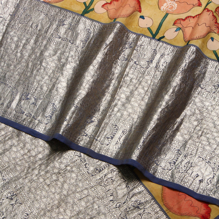 Kalamkari Kanchipuram Silk Saree