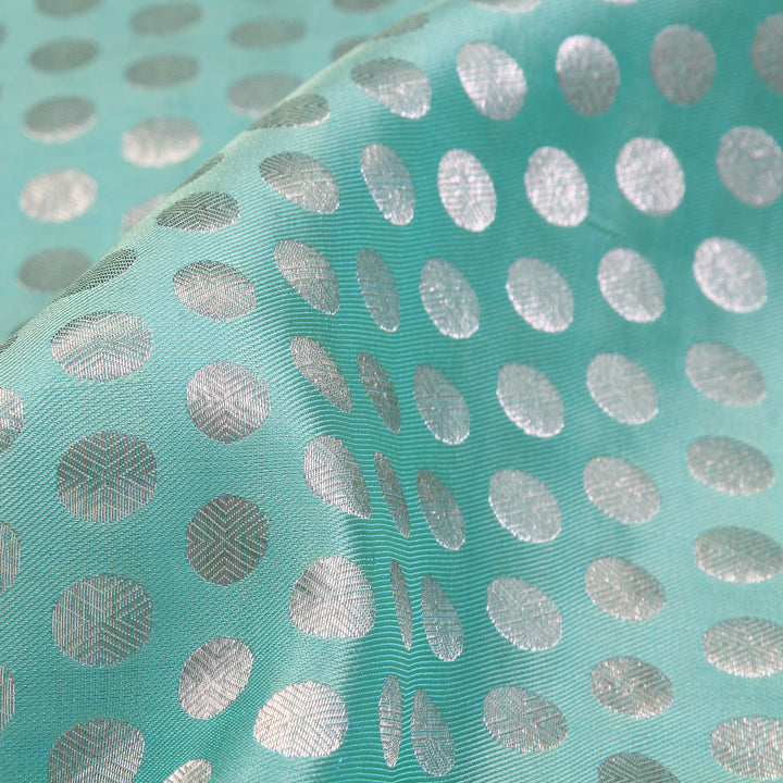 Kuberan Ocean Blue Kanchivaram Silk Saree