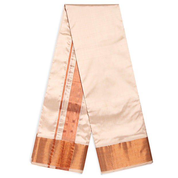 Kuberan Cream Pure Silk Dhoti