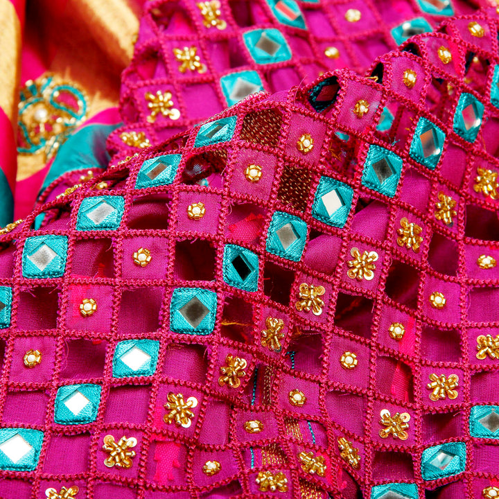 Kuberan Pink Fancy Saree