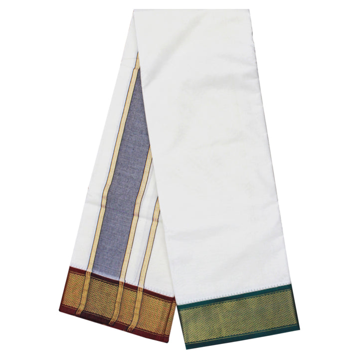 Kuberan White Pure Silk Dhoti