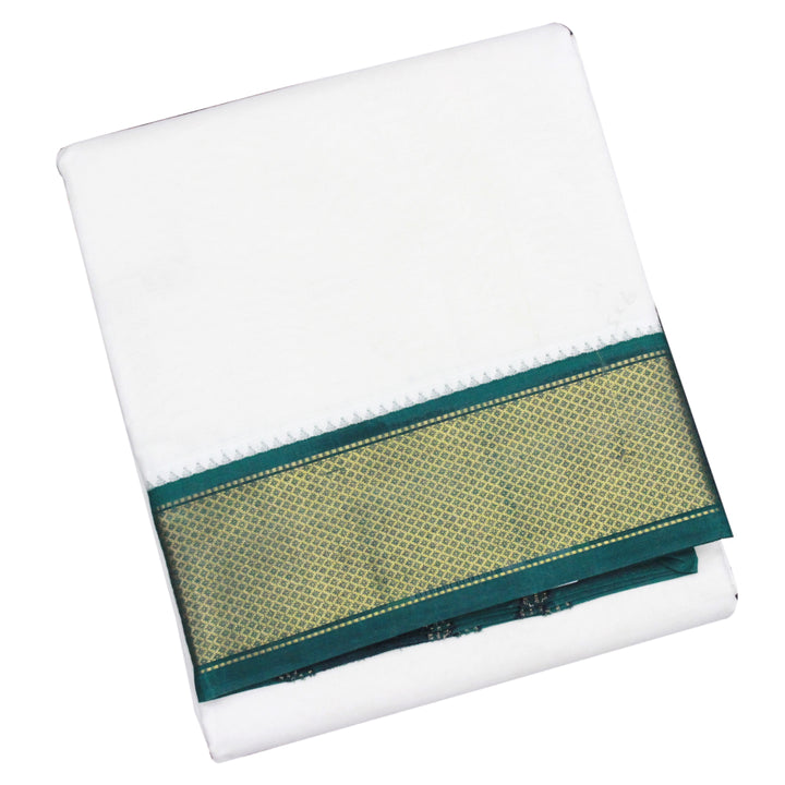 Kuberan White Pure Silk Dhoti