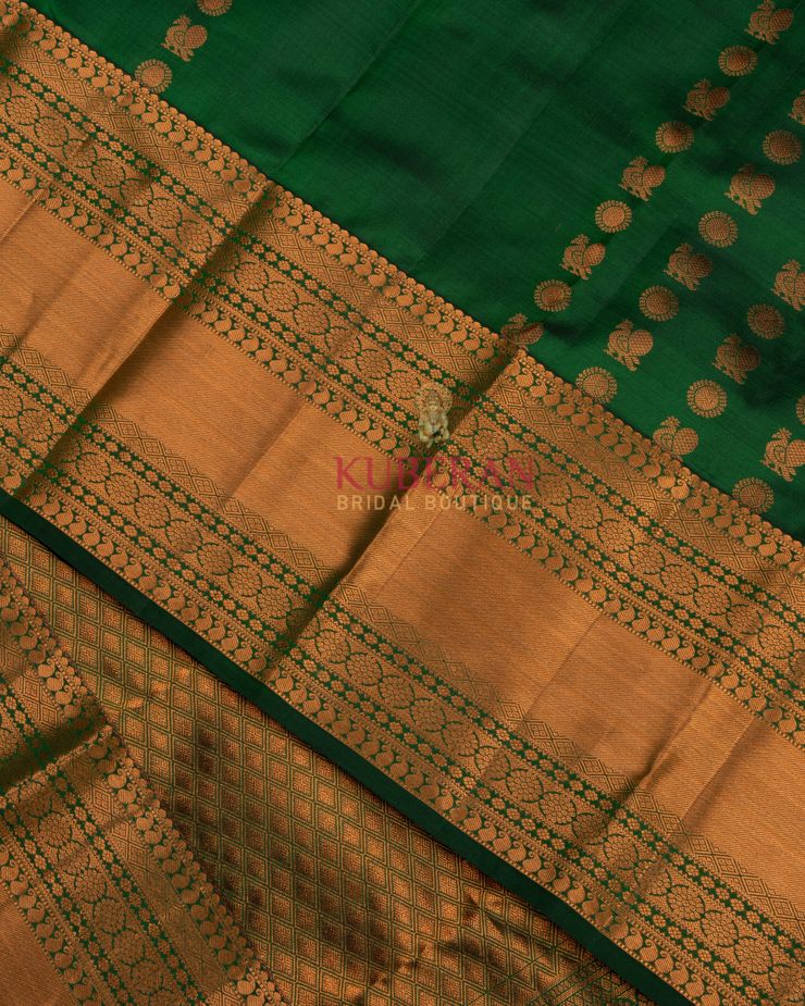 Kuberan Green Kanchivaram Silk Saree
