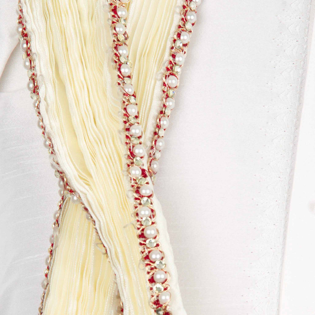 Kuberan White Wedding Stole