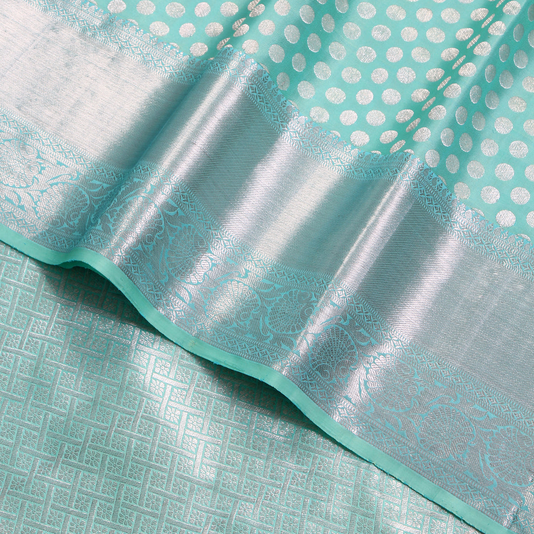 Kuberan Ocean Blue Kanchivaram Silk Saree