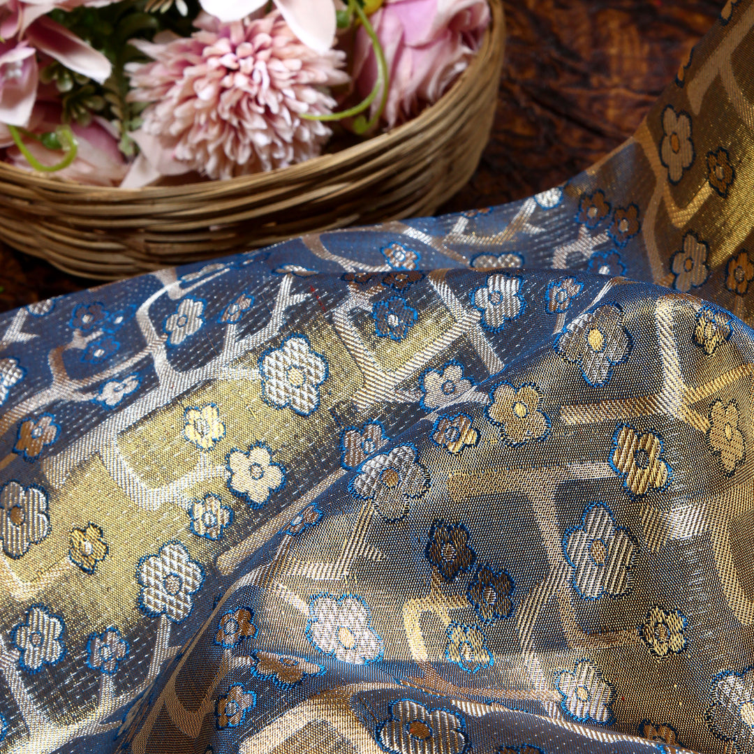 Blue Kanchivaram Saree