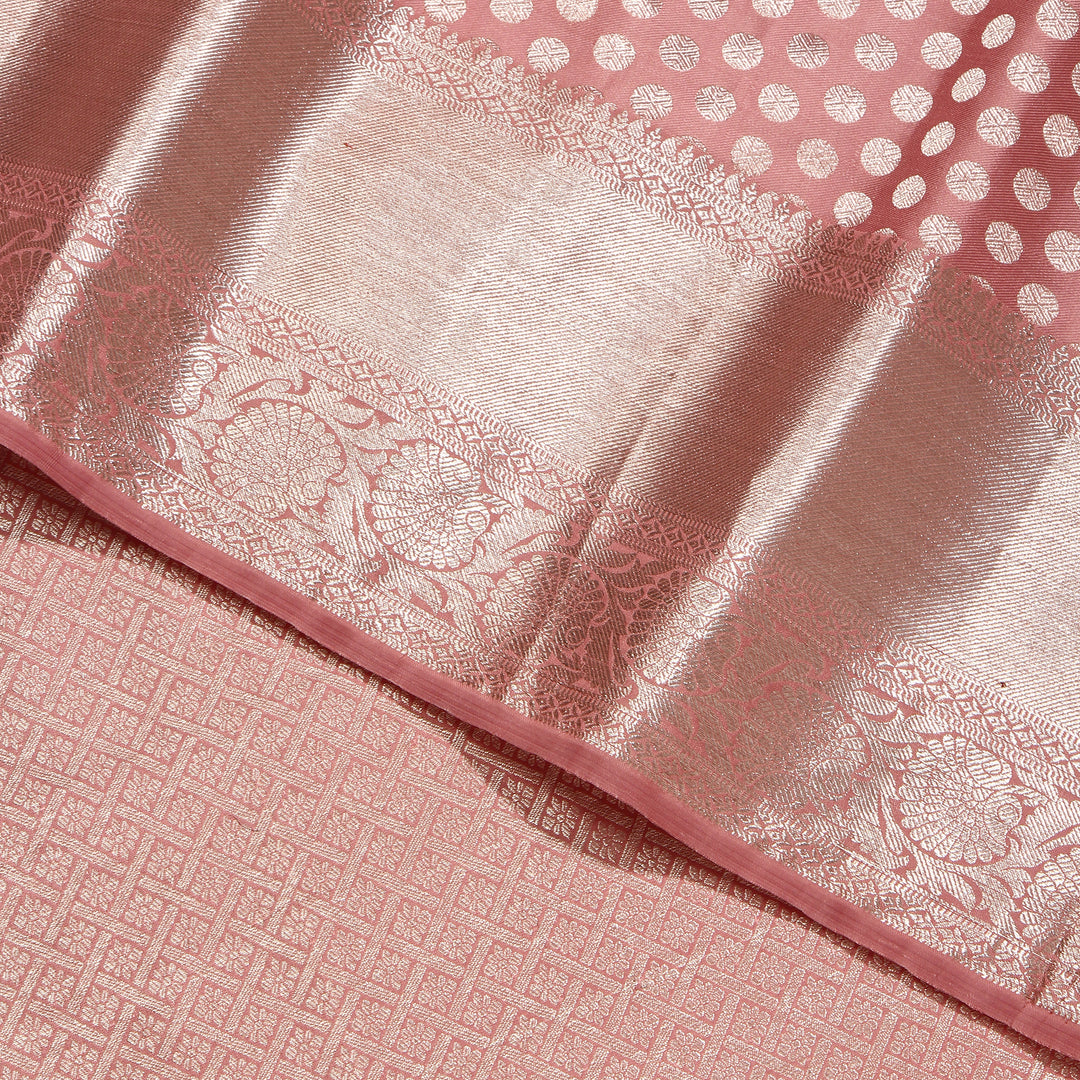 Kuberan Fresno Peach Kanchivaram Silk Saree