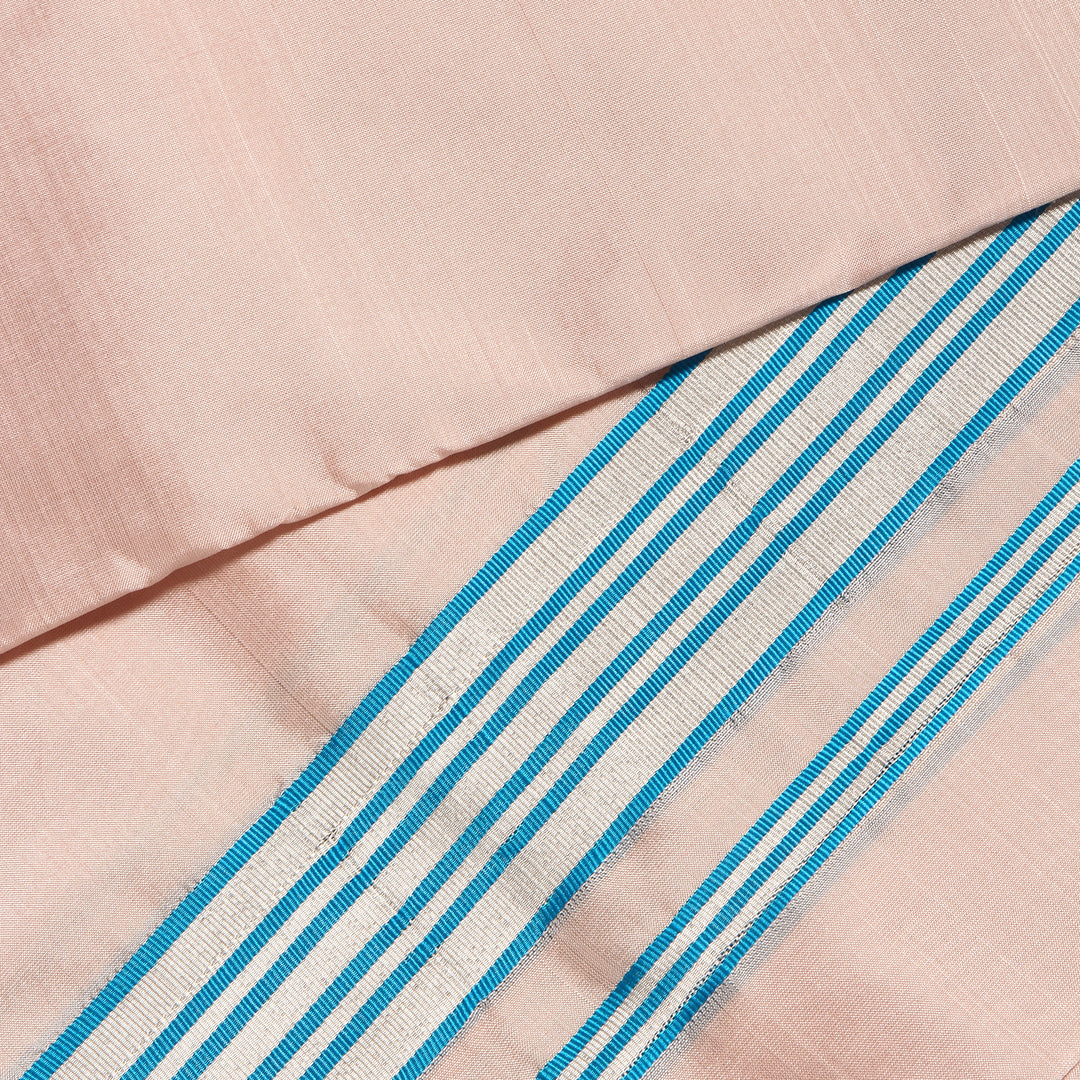 Kuberan Light Beige Pure Silk Dhoti