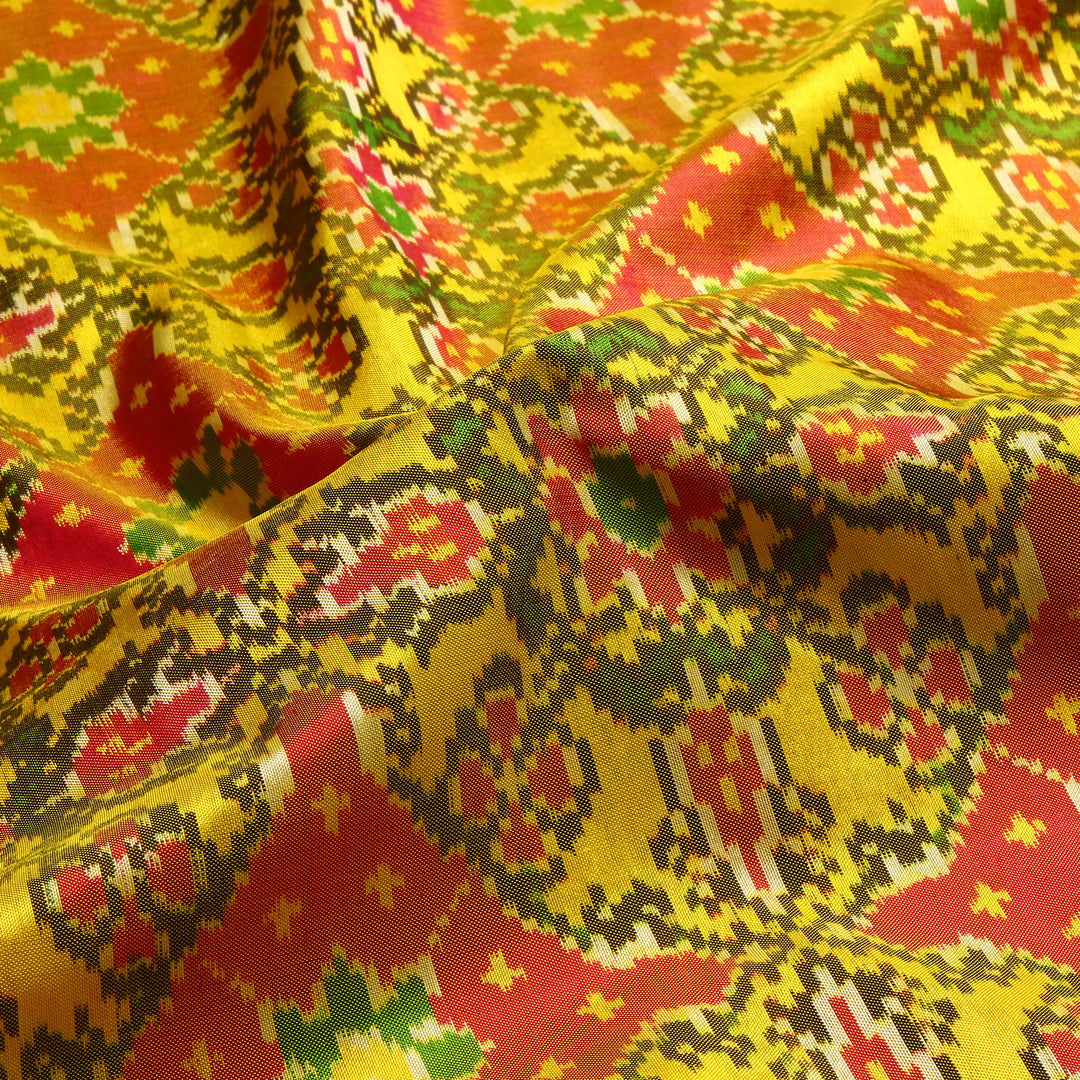 Kuberan Yellow Pochampally Silk Saree