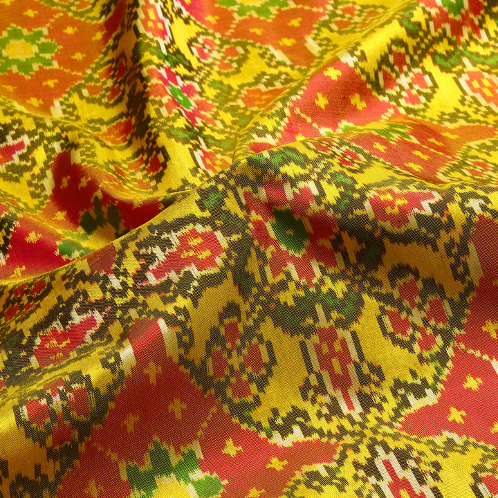 Kuberan Yellow Pochampally Silk Saree