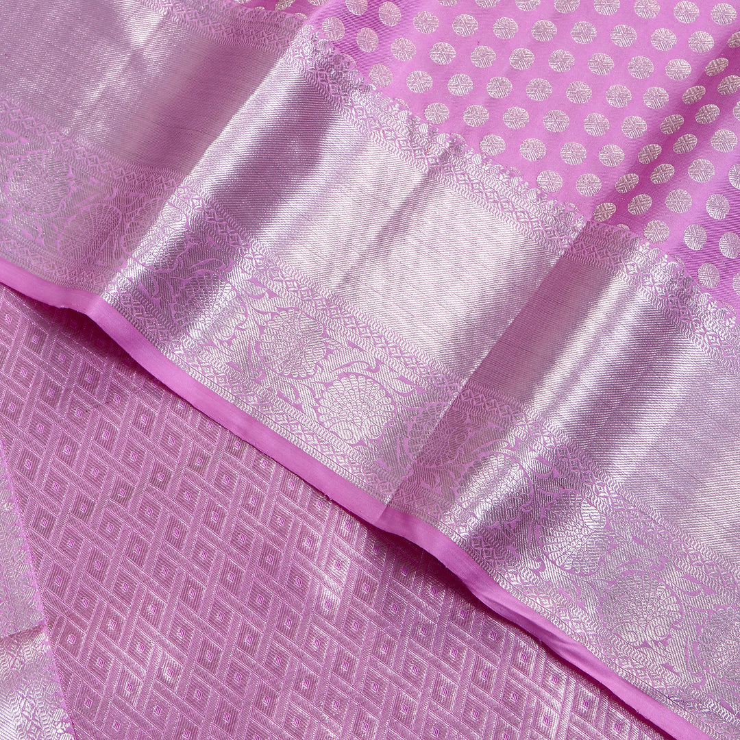 Baby Pink Kanchivaram Silk Saree