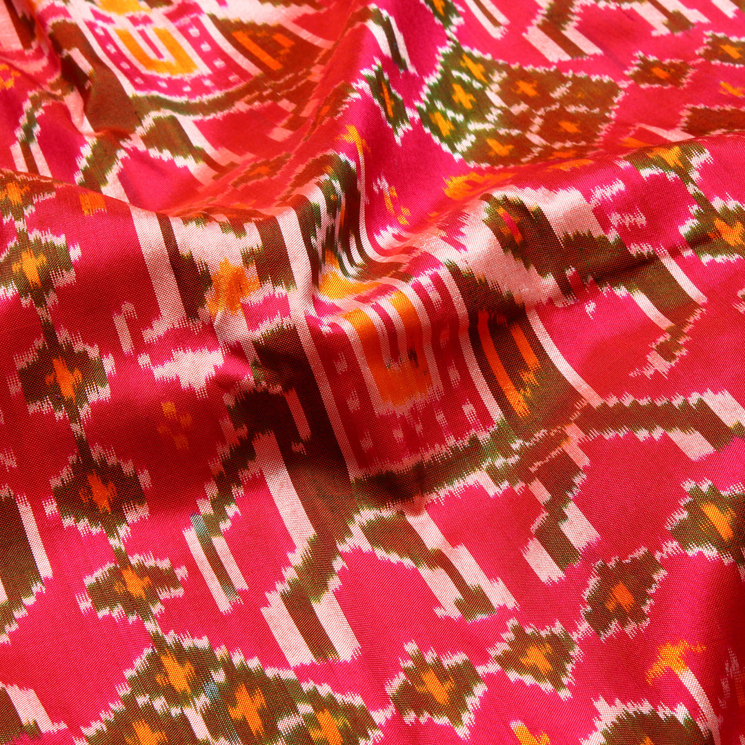 Kuberan Pink Pochampally Silk Saree