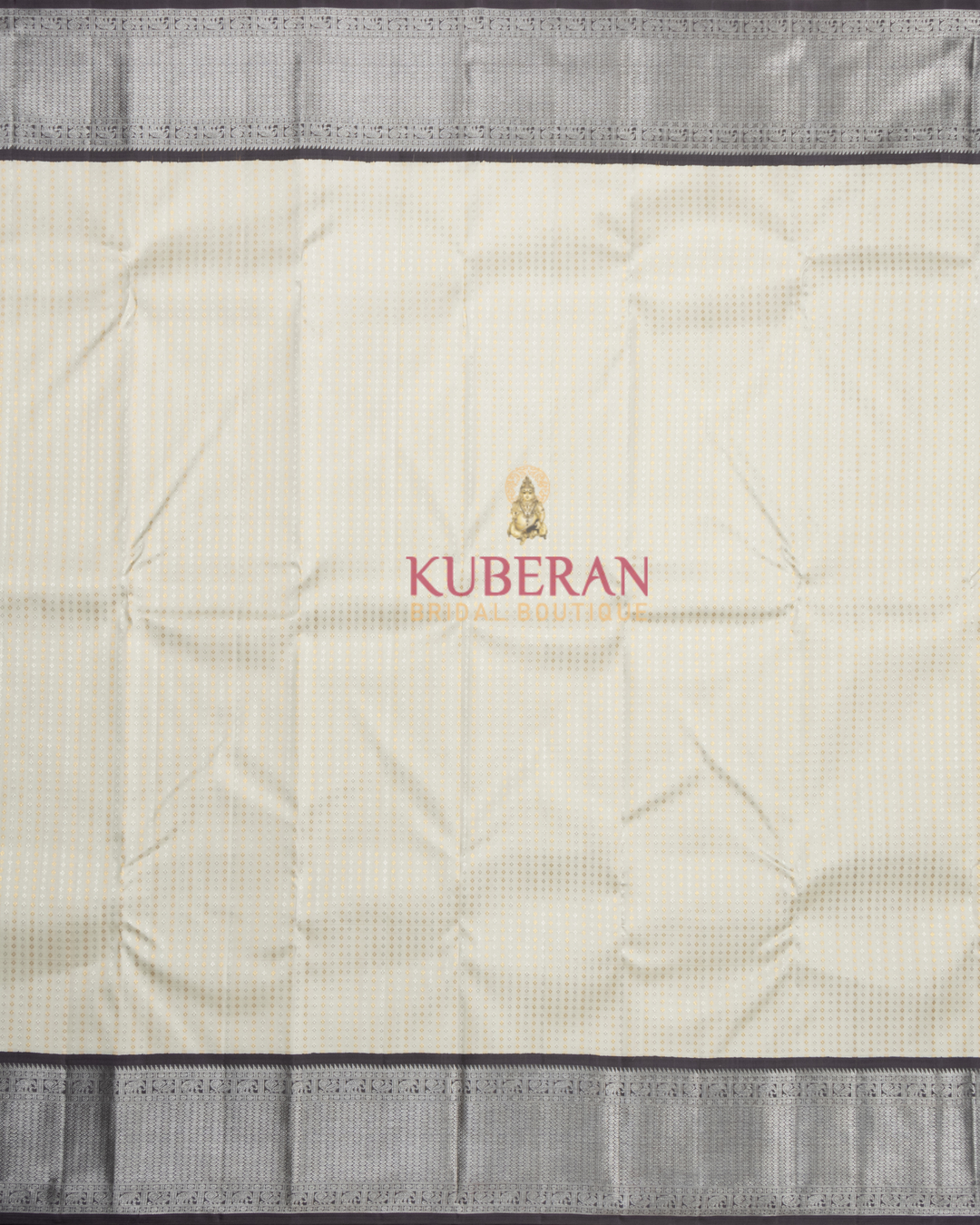Kuberan White Kanchivaram Silk Saree