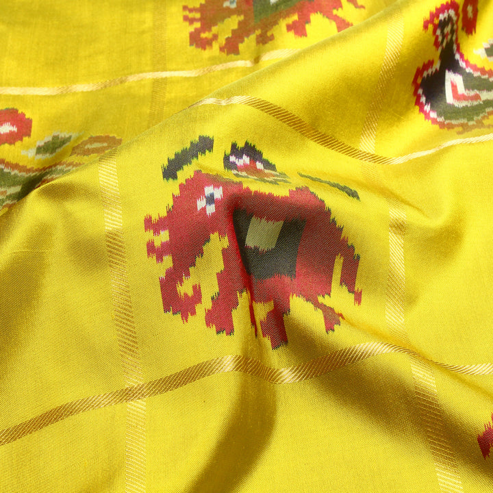 Kuberan Yellow Pochampally Silk Saree