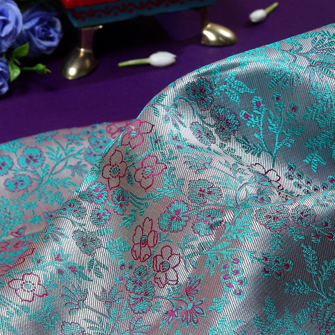 Sky Blue Kanchivaram Saree