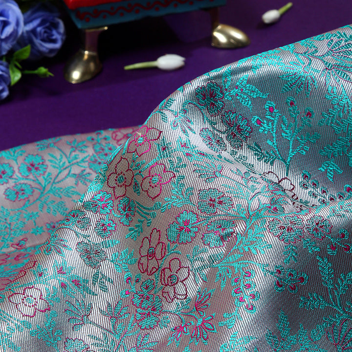 Sky Blue Kanchivaram Saree