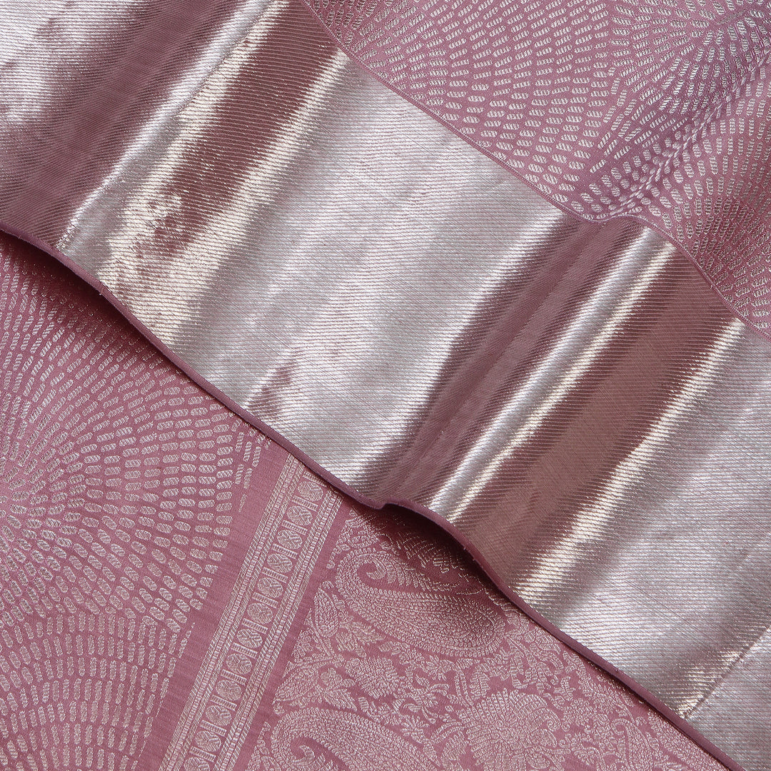 Kuberan Light Pink Kanchivaram Silk Saree