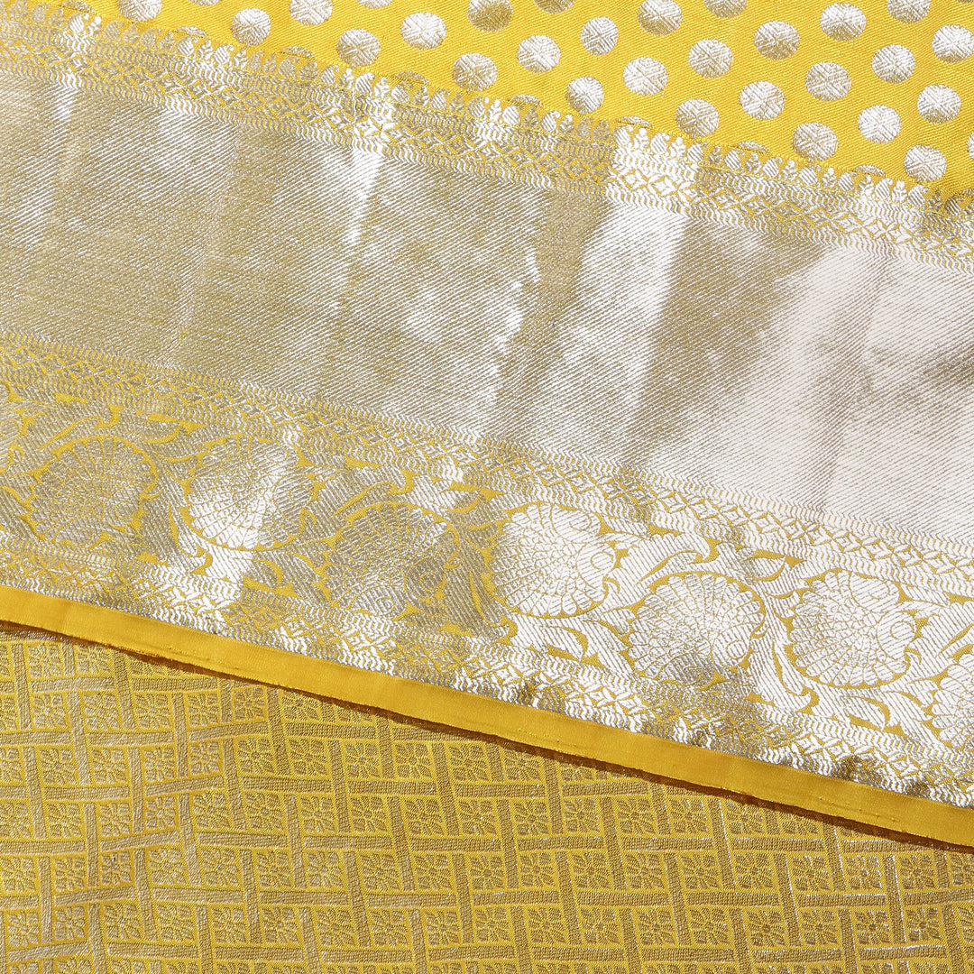 Kuberan Yellow Kanchivaram Silk Saree