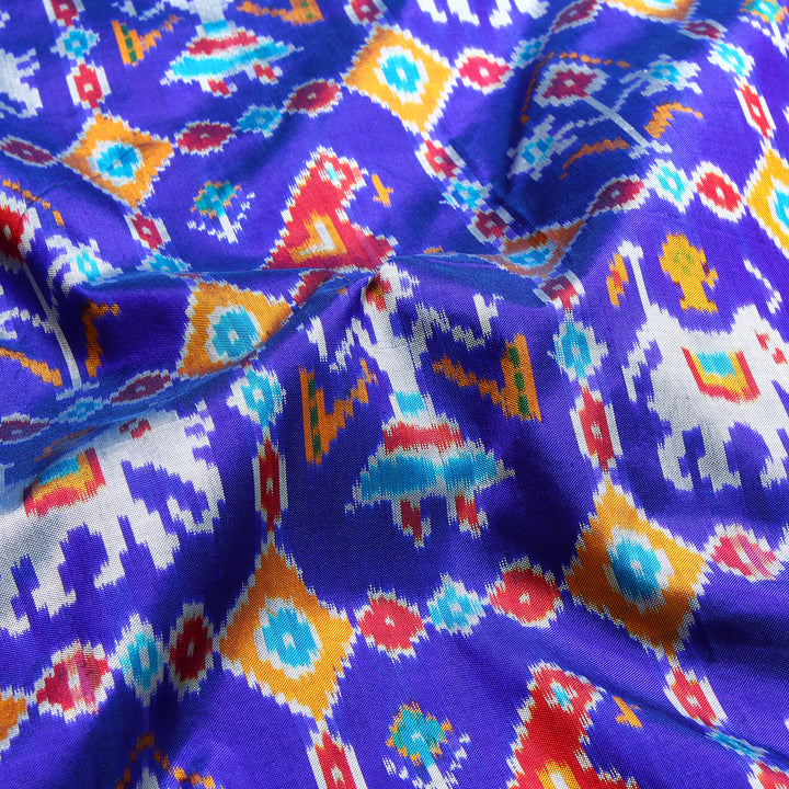 Kuberan Royalblue Pochampally Silk Saree