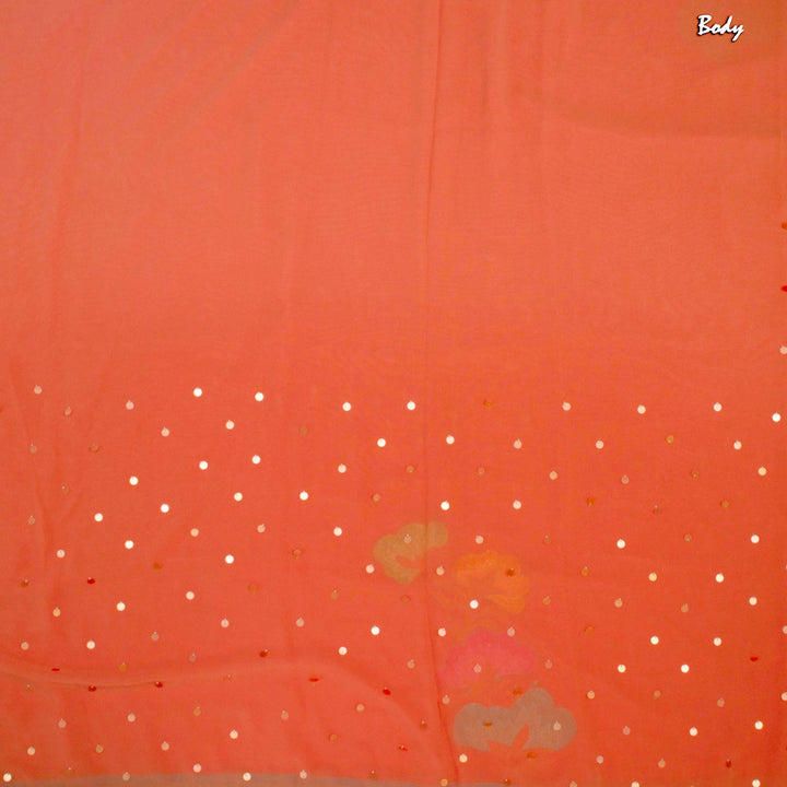 Kuberan Onion Pink Chiffon Saree
