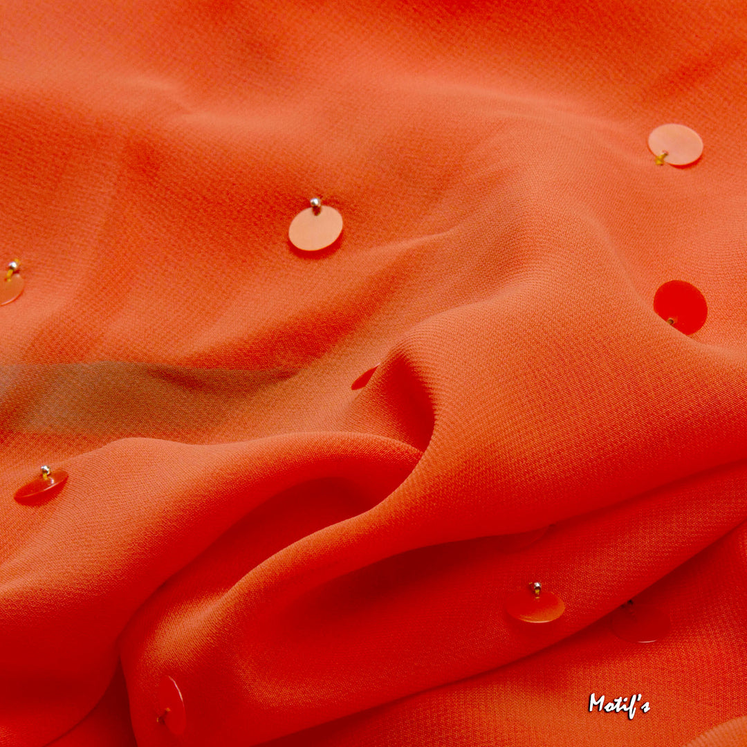 Kuberan Onion Pink Chiffon Saree