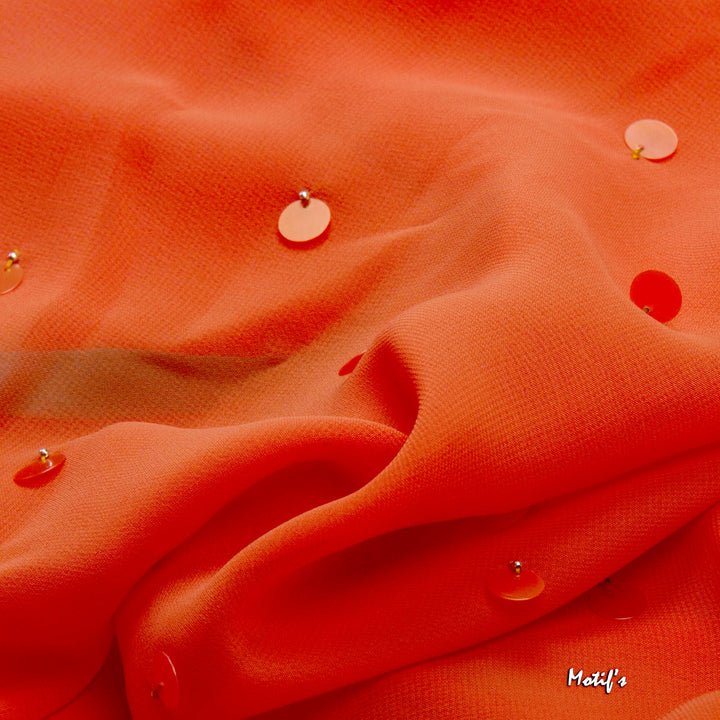 Kuberan Onion Pink Chiffon Saree