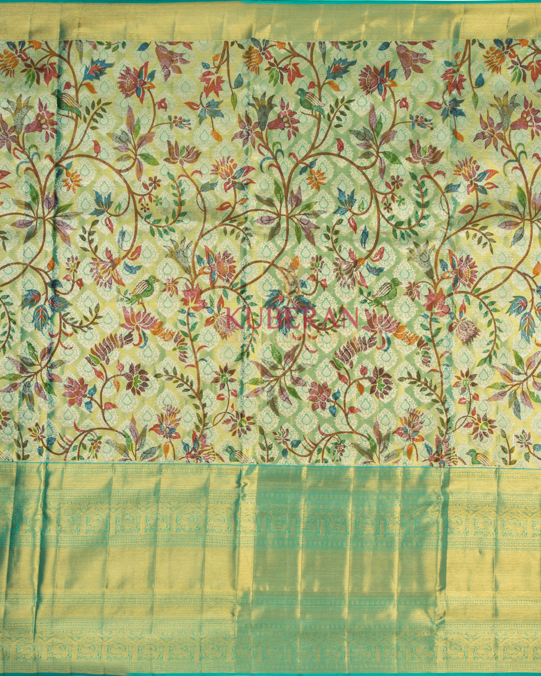 Kuberan Green Kanchivaram Silk Saree