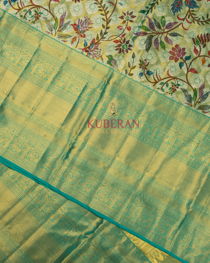 Kuberan Green Kanchivaram Silk Saree