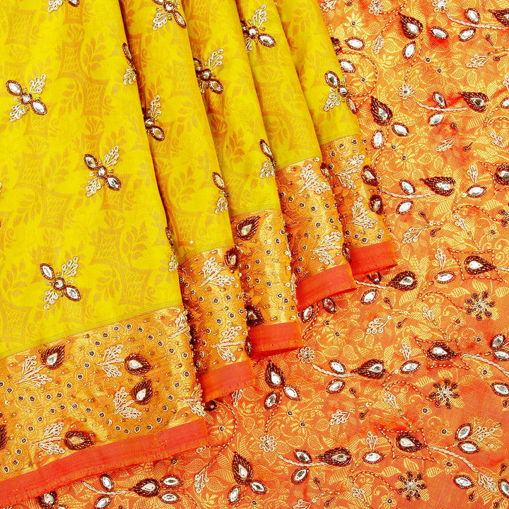 Kuberan Neem Green Fancy Sare