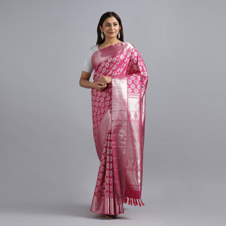 Pink Kanchivaram Saree Online
