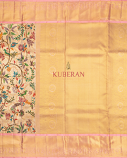 Kuberan Beige Kanchivaram Silk Saree