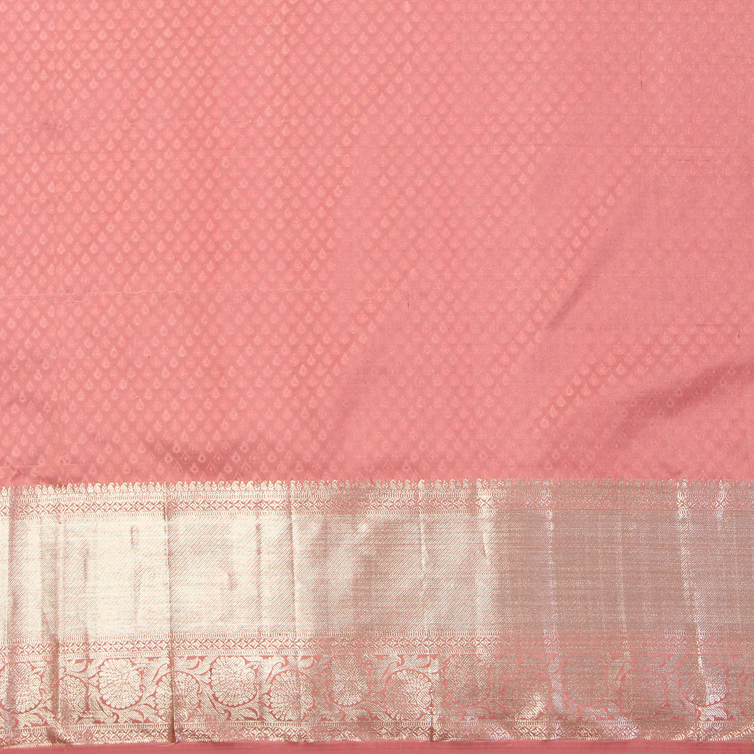 Kuberan Fresno Peach Kanchivaram Silk Saree