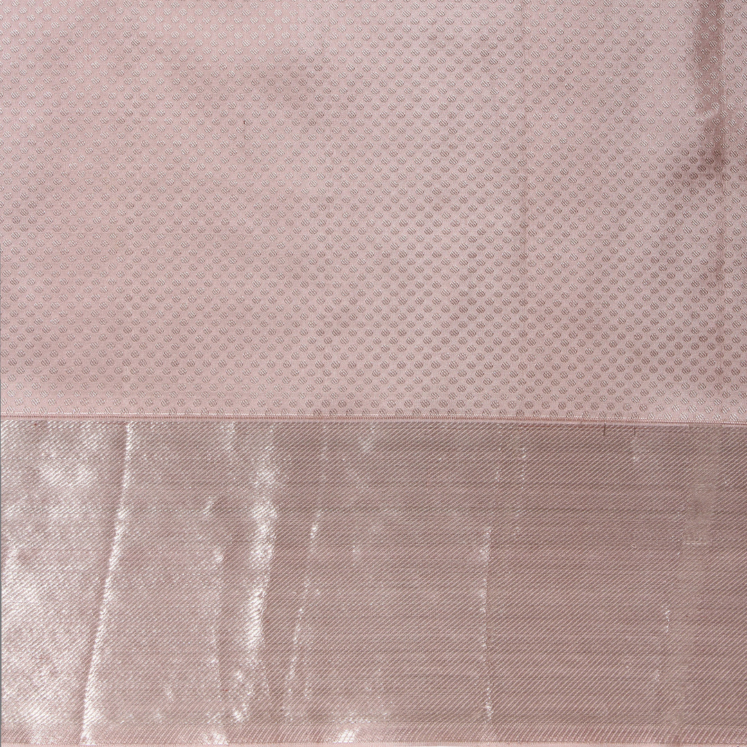 Kuberan Light Peach Colour Kanchivaram Silk Saree