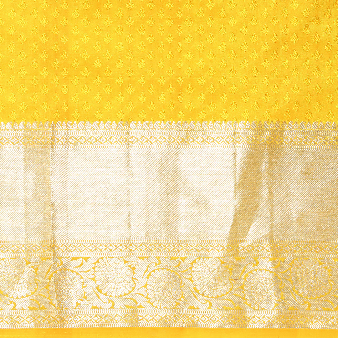 Kuberan Yellow Kanchivaram Silk Saree