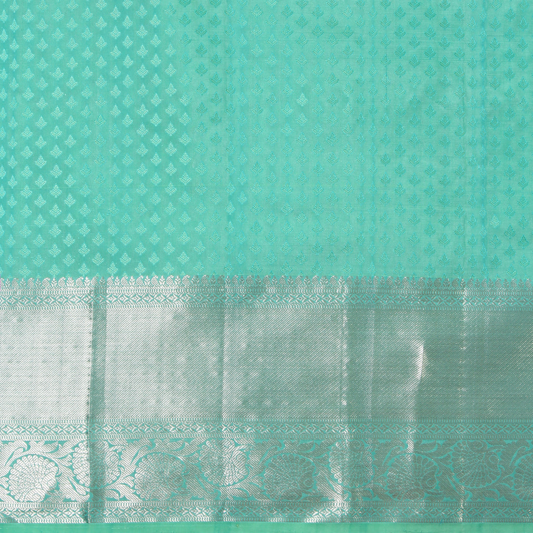 Kuberan Ocean Blue Kanchivaram Silk Saree