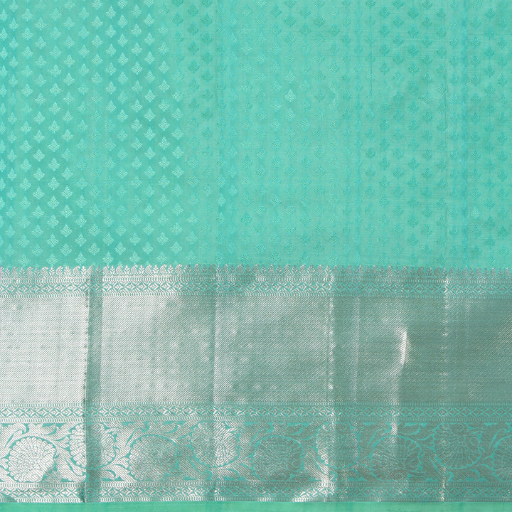 Kuberan Ocean Blue Kanchivaram Silk Saree