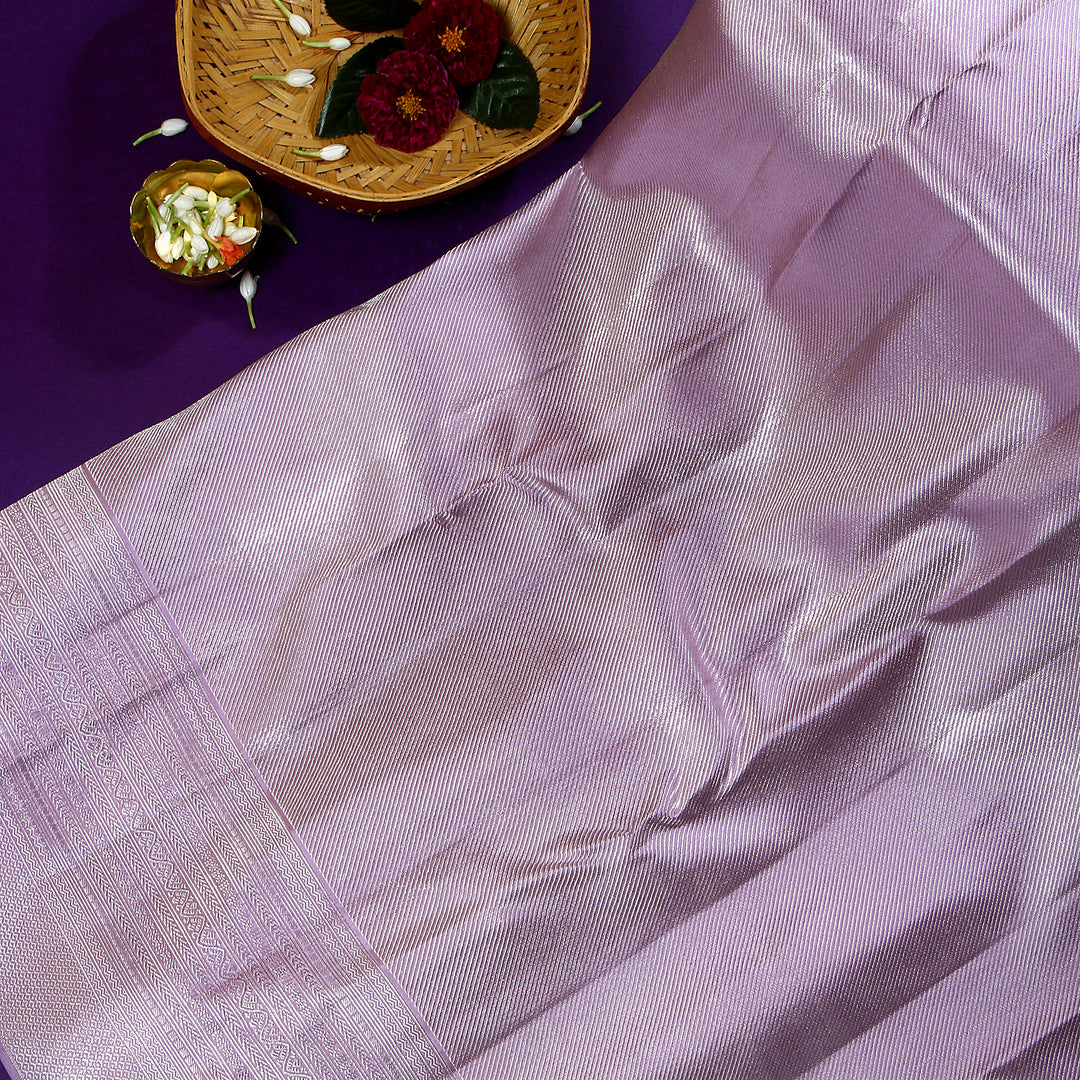 Lavender Kanchivaram Saree