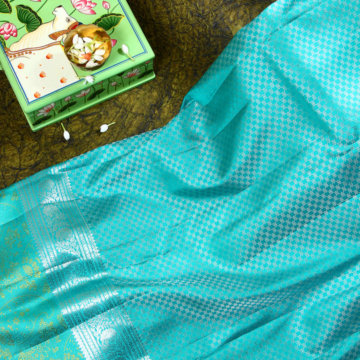 Kuberan Mustard Yellow Kanchivaram Saree