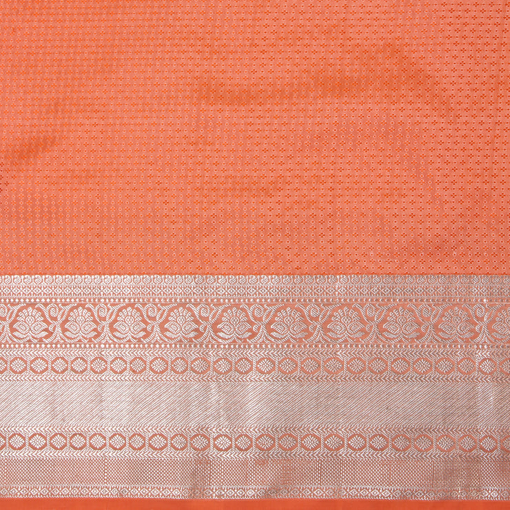 Kuberan Light Orange Kanchivaram Silk Saree