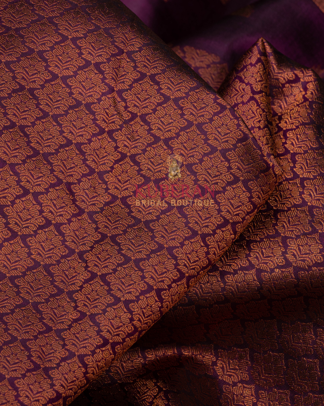 Kuberan Purple Kanchivaram Silk Saree