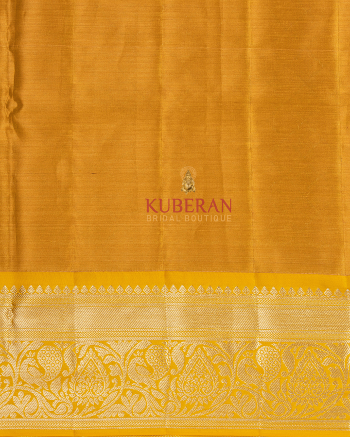 Kuberan Yellow Kanchivaram Silk Saree