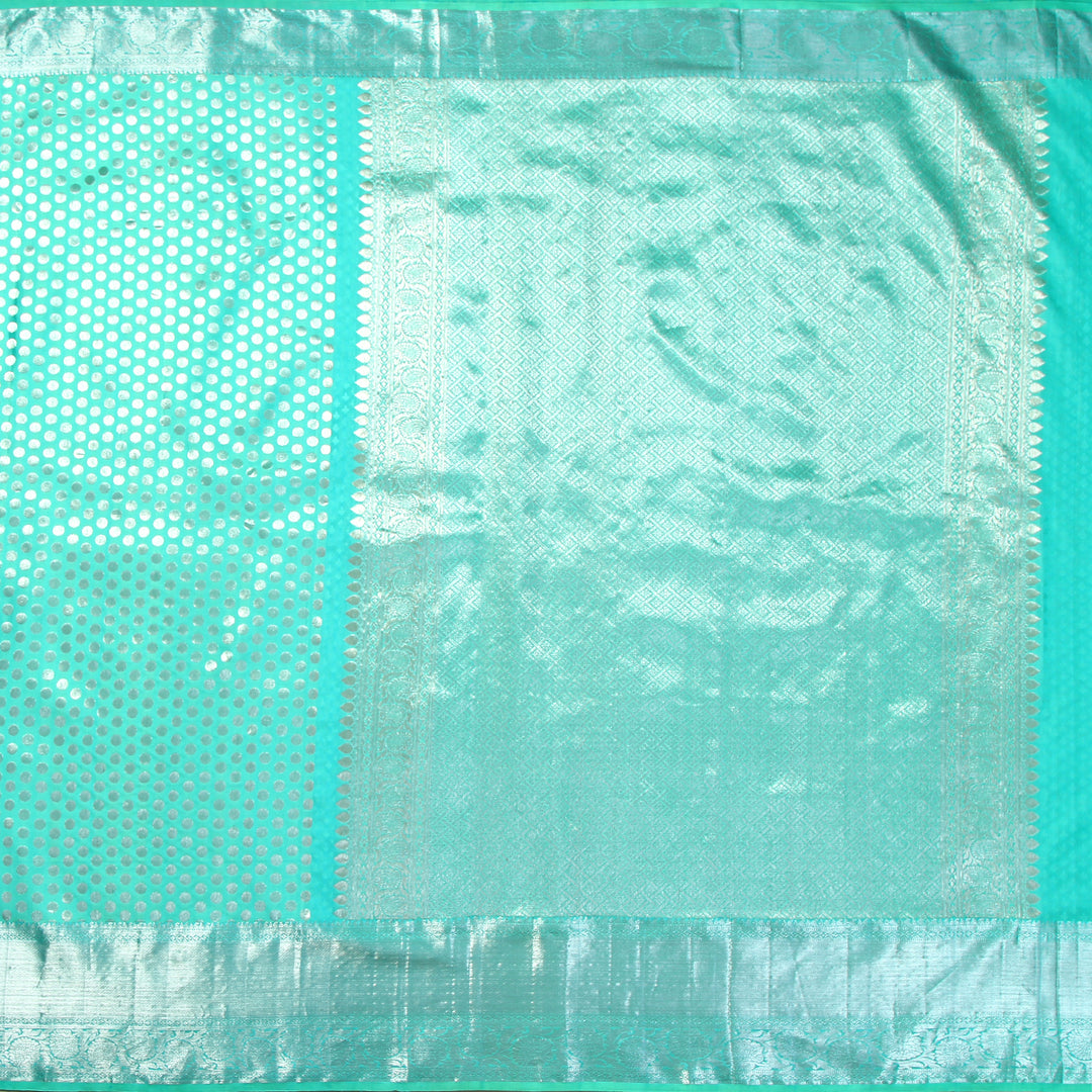 Kuberan Ocean Blue Kanchivaram Silk Saree