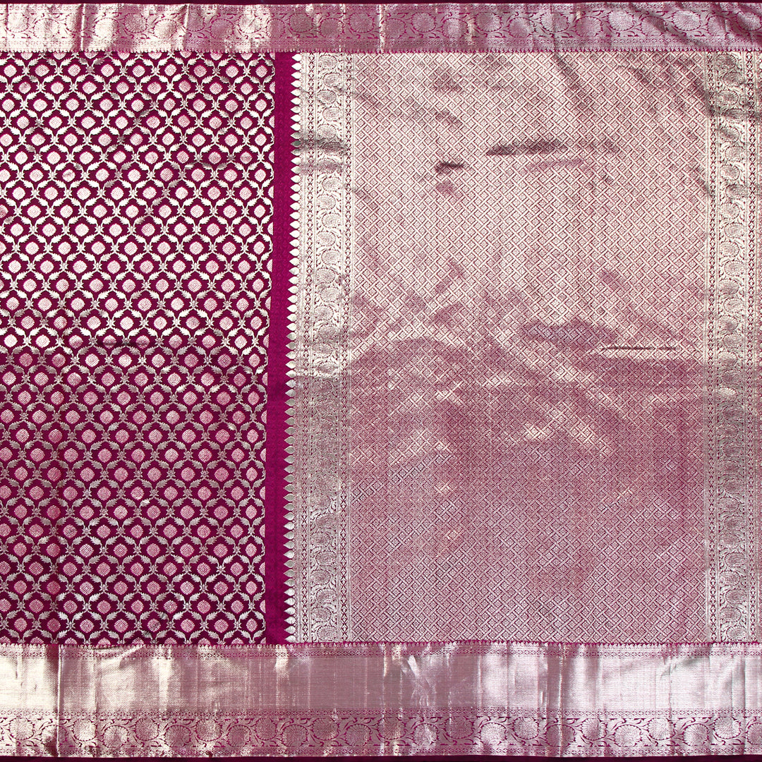 Kuberan Dark Majenta Kanchivaram Silk Saree