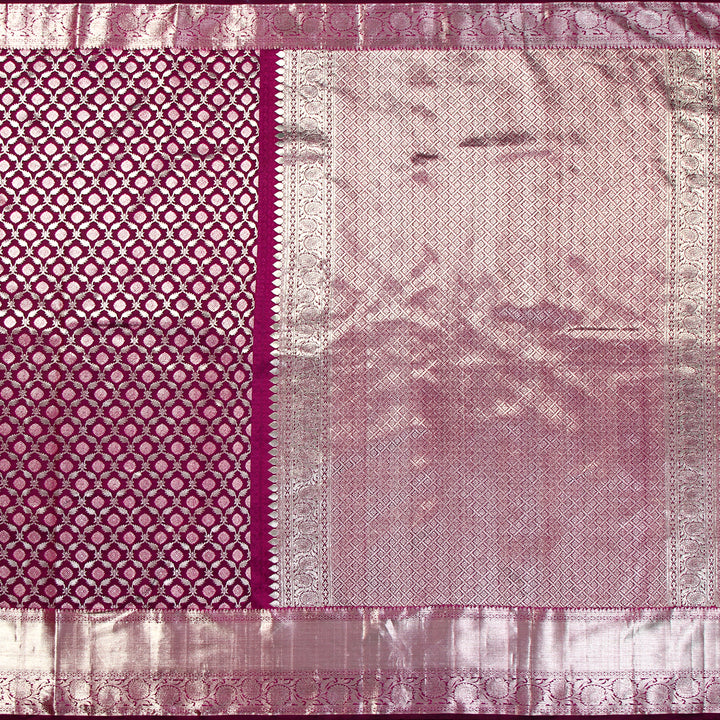 Kuberan Dark Majenta Kanchivaram Silk Saree