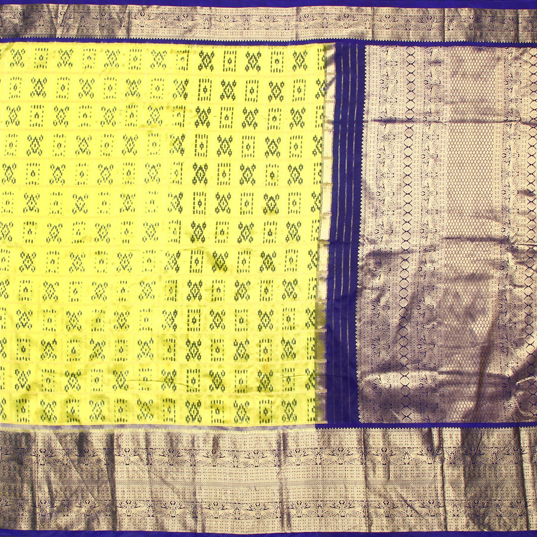 Kuberan Yellow Pochampally Silk Saree