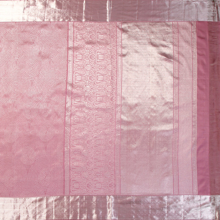 Kuberan Light Pink Kanchivaram Silk Saree