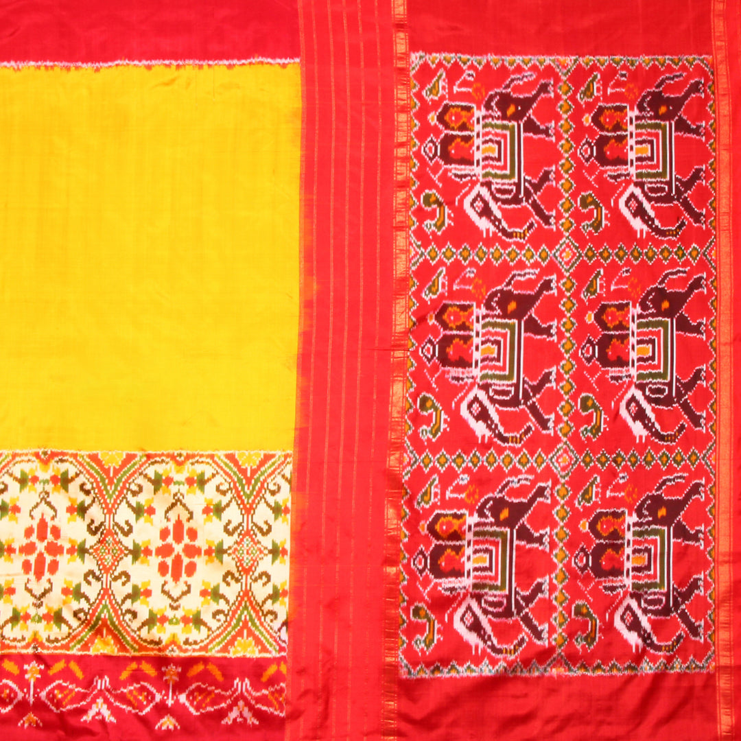 Kuberan Yellow Pochampally Silk Saree